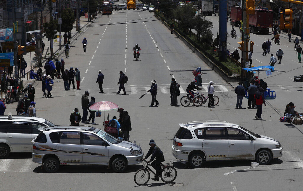 APTOPIX Bolivia Transportation Strike
